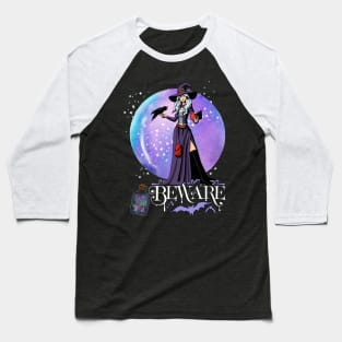 Magic Witch Tarot cards Beware potion witchy hat Witchcraft astrology Halloween Baseball T-Shirt